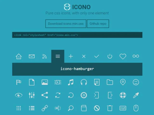 icones em puro css para baixar