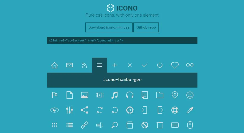 icones em puro css para baixar