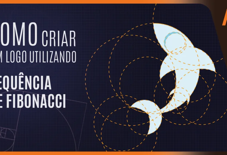 passo a passo criação de logo no illustrator com proporção áurea baseado em Leonardo Fibonacci