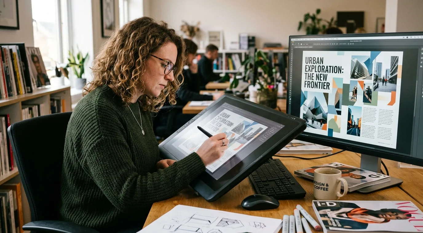 IA Revoluciona o Design Gráfico Editorial Exemplos Práticos