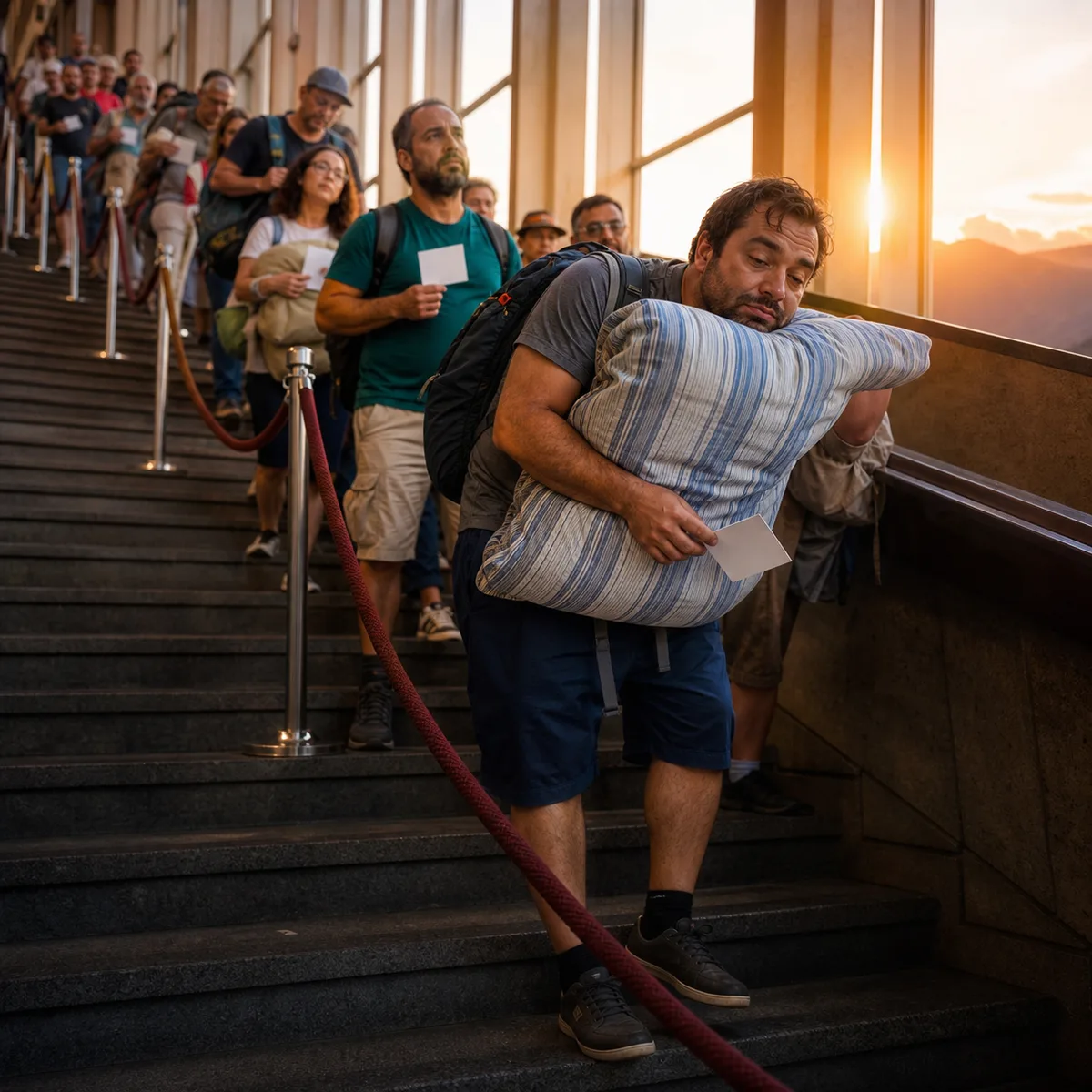 a escadaria infinita da senha criado com IA