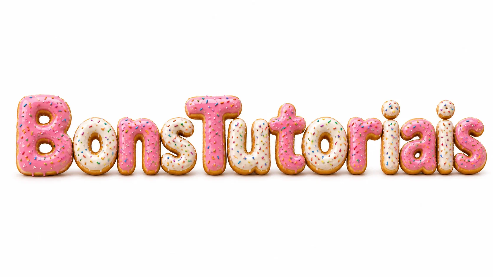 efeito de texto donut com cobertura gerado por IA
