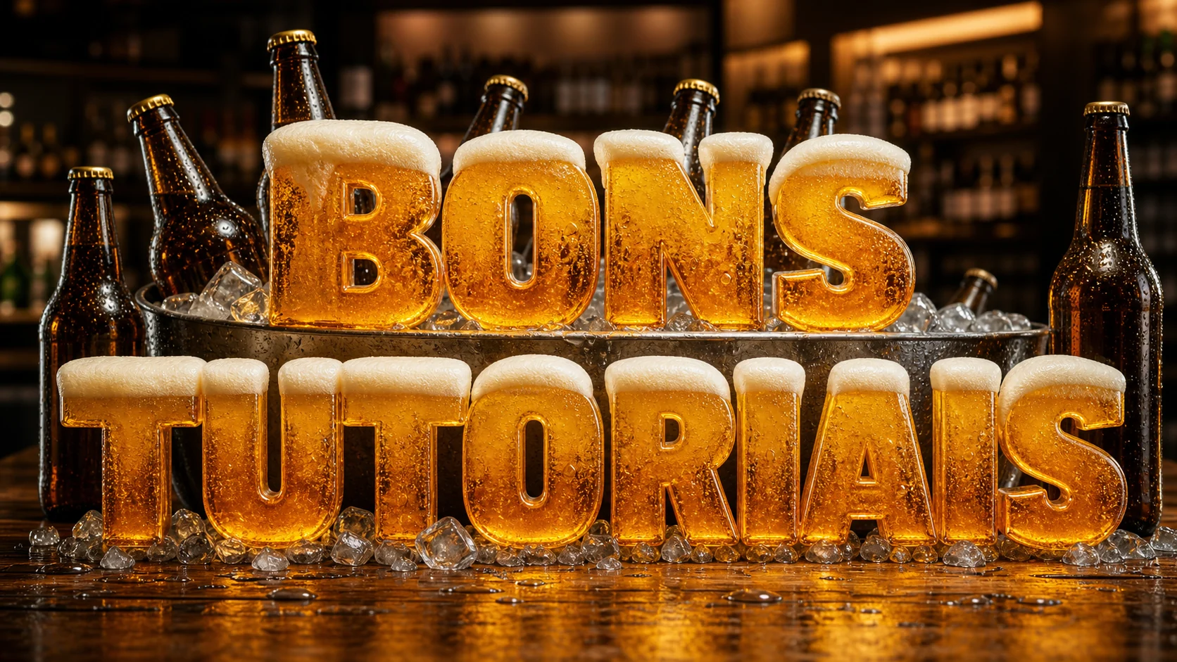 efeito de texto com cerveja gelada para adegas