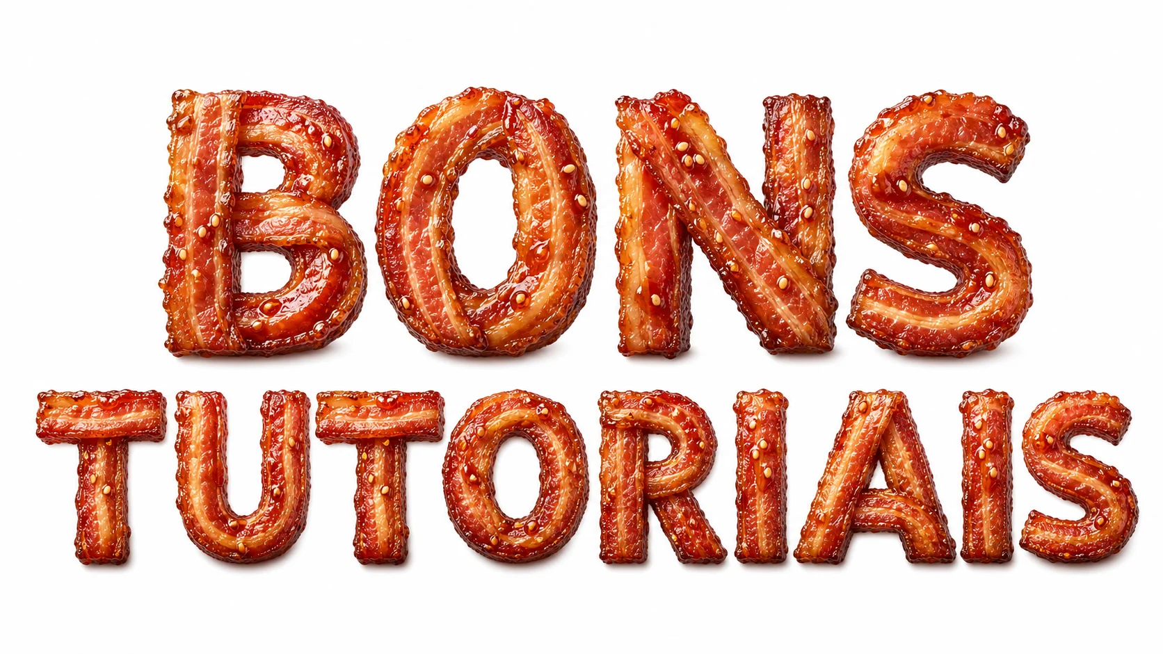 efeito de texto com bacon crocante para hamburguerias
