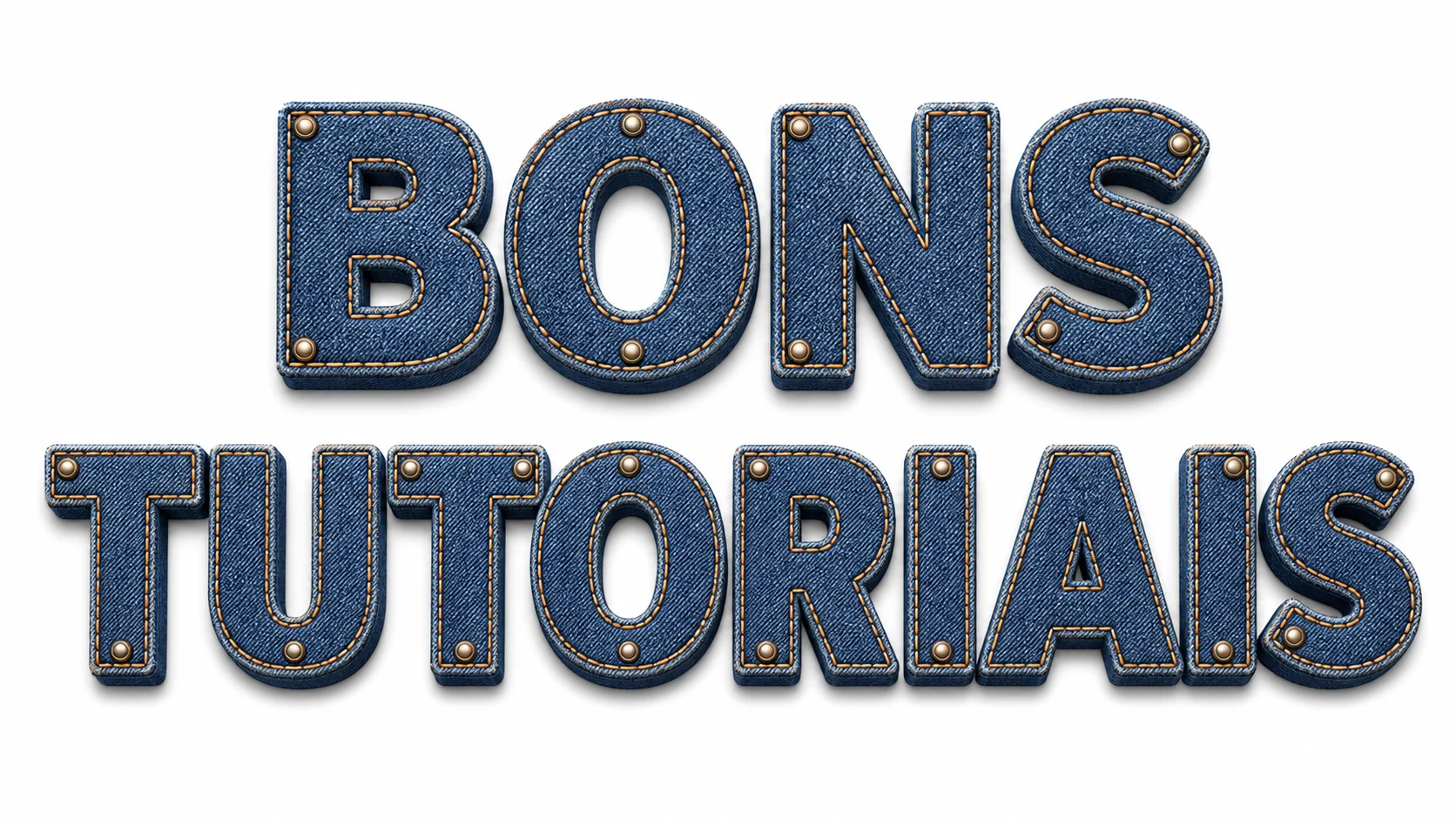 efeito de texto com jeans costurado para lojas de roupas