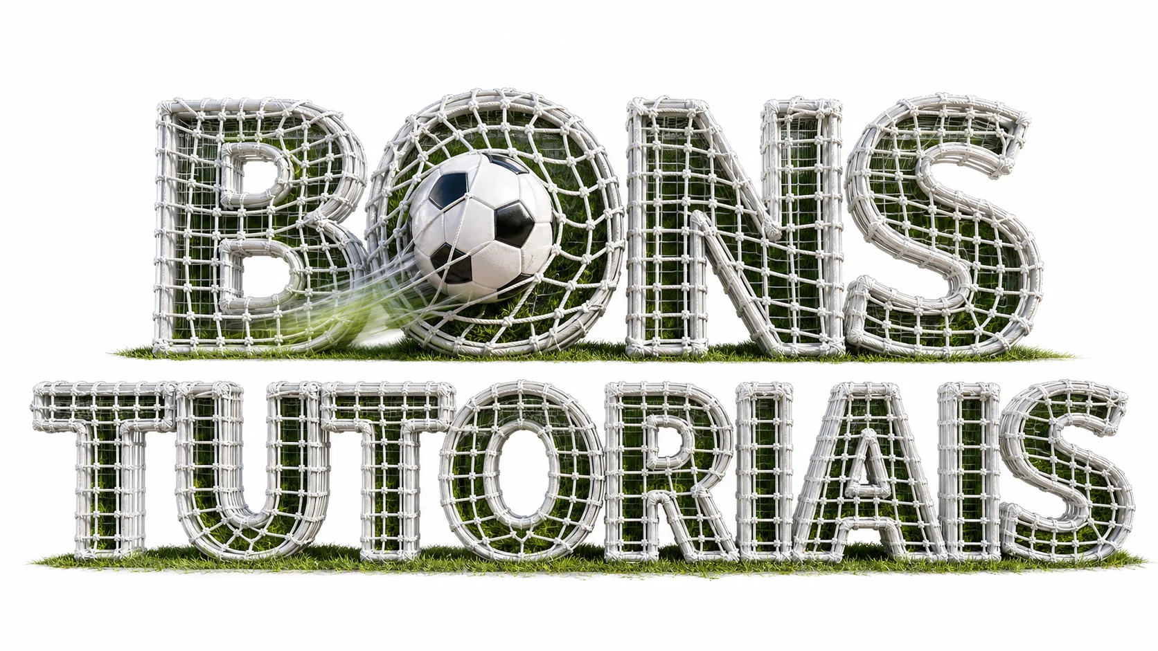 texto com rede do gol de futebol criado com inteligência artificial