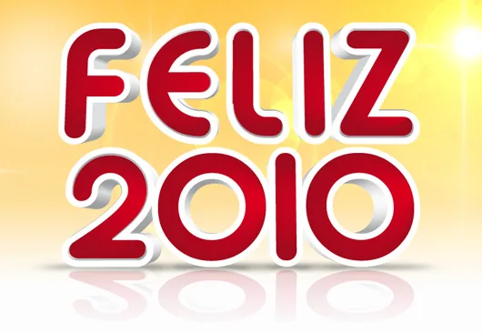 Efeito de texto 2010