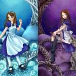 Imagens criativas de Alice no país das maravilhas
