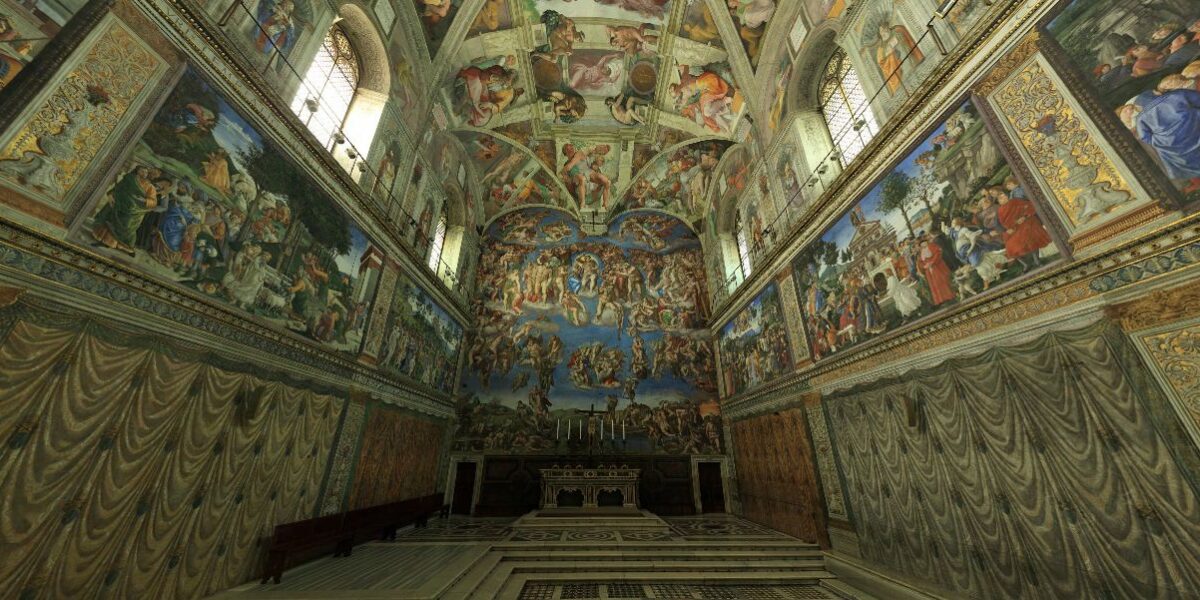 Conhece a Capela Sistina? ainda não, então conheça aqui! faça um tour virtual por ela.