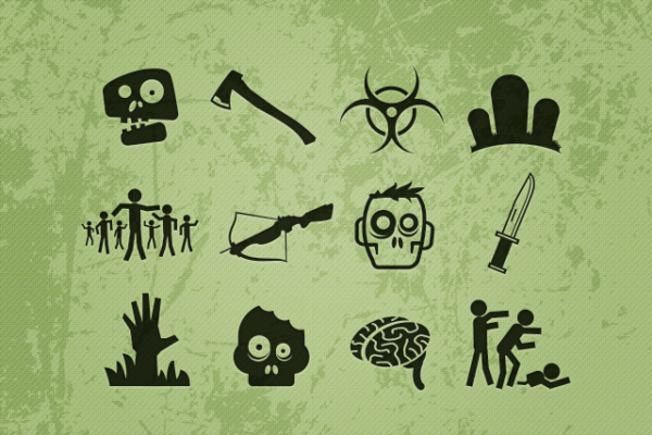 Pack de ícones estilo zumbi para usar livre (2)