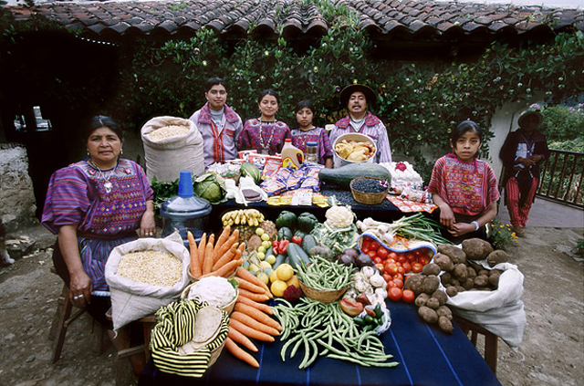 Do que se alimentam as familias pelo mundo afora, uma série de Peter Menzel (4)