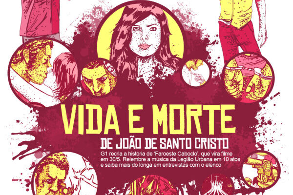 Ilustrações feitas para representar atos do filme Faroeste caboclo, criação G1 em parceria com o ilustrador Dalton Soares (10)