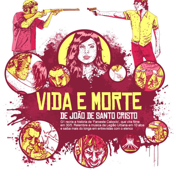 Ilustrações feitas para representar atos do filme Faroeste caboclo, criação G1 em parceria com o ilustrador Dalton Soares (10)