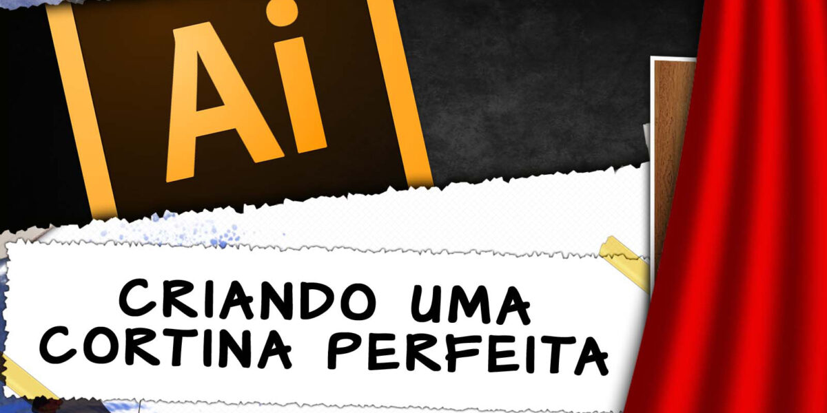 dicas nesta vídeo aula para criar uma cortina no Illustrator, ou até uma capa