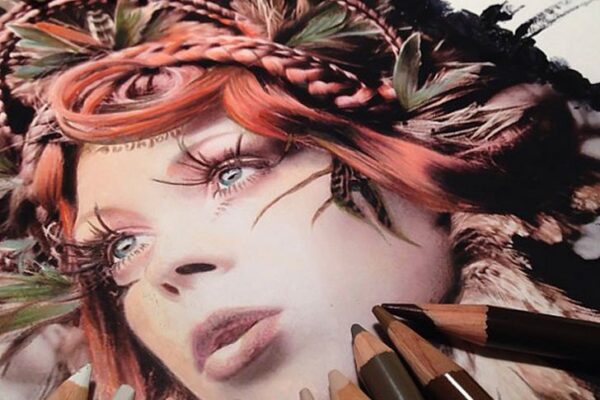 Desenhos feitos com lápis de cor, maravilhosos e fantásticos de Karla Mialynne (6)