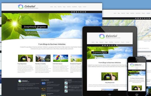 Celestial, tema de Wordpress responsivo em HTML5 / CSS3 grátis para download