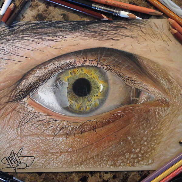 Desenhos realistas de olhos super criativos (2)