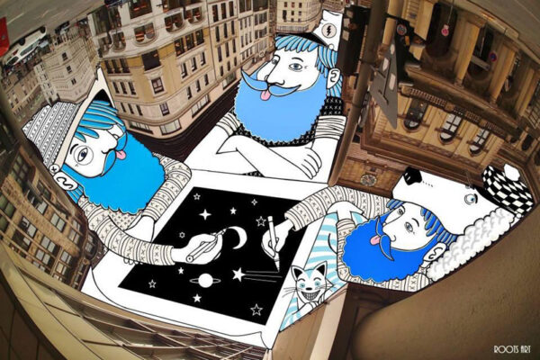 Ilustrações criativas feitas em fotografias por Thomas Lamadieu (4)