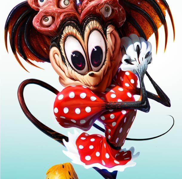 Desenhos animados mostrando seu ladro macabro, ilustrações de Dan Luvisi (4)