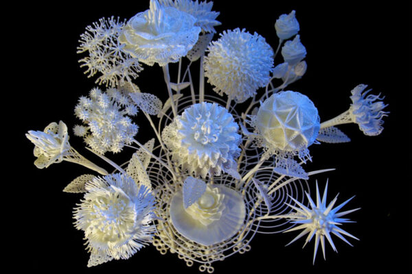 Flores criativas impressas em impressoras 3D (1)