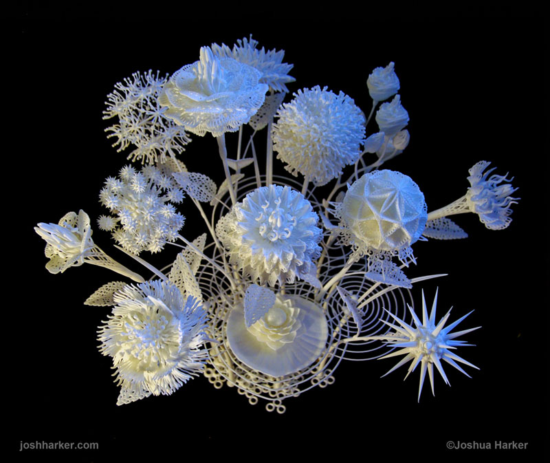Flores criativas impressas em impressoras 3D (1)