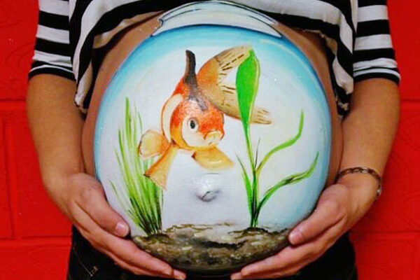 Desenhos criativos feitos em grávidas (19)