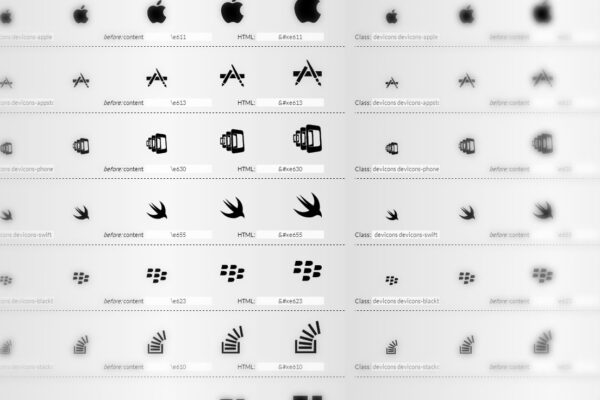Devicons, ícones em svg para utilizar em seu site (2)