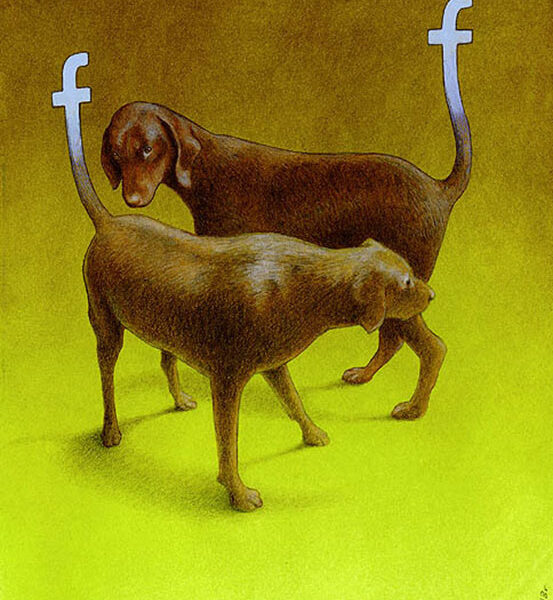 Ilustrações criativas sobre o facebook (4)