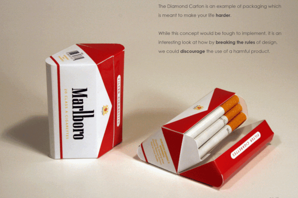 Criando uma embalagem perfeita para barrar o consumo e irritar os fumantes, projeto de Erik Askin (19)