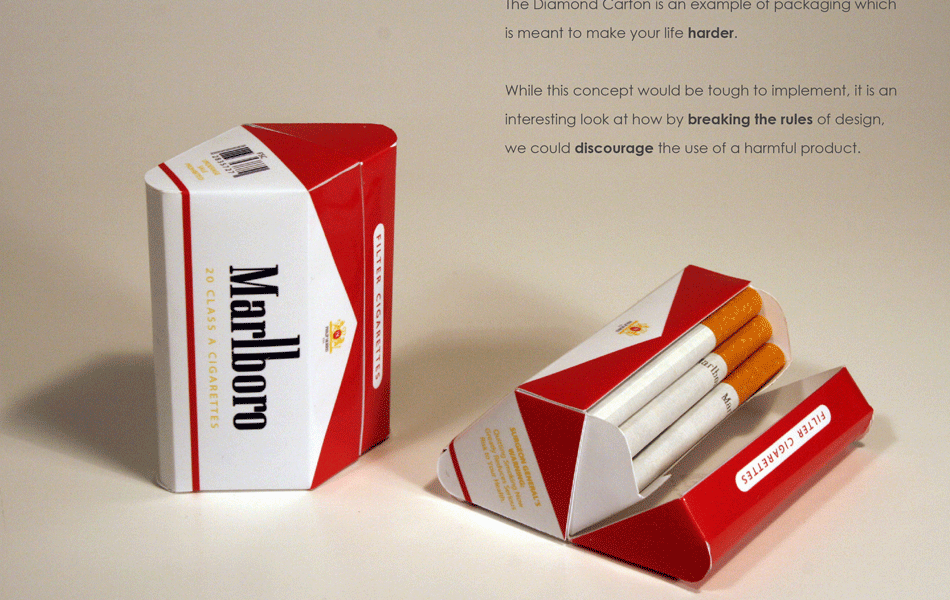Criando uma embalagem perfeita para barrar o consumo e irritar os fumantes, projeto de Erik Askin (19)