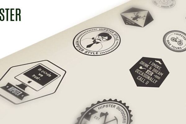 emblemas e logos hipster gratuitos para uso pelo pessoal do site de vetores Vecteezy (2)