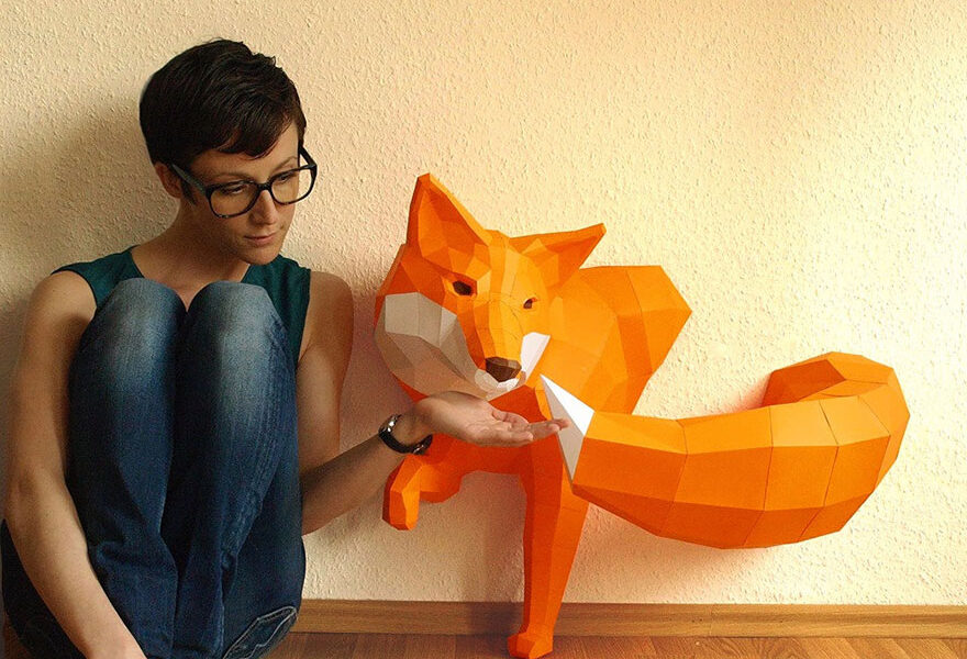Esculturas geométricas de animais (7)