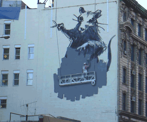 Dando movimento aos desenhos de Bankys (4)