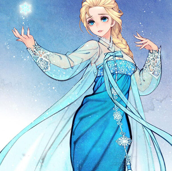 Desenhos da Disney recriados com traços asiáticos (1)