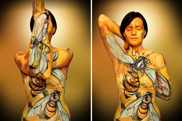 Pinturas criativas em corpos (5)