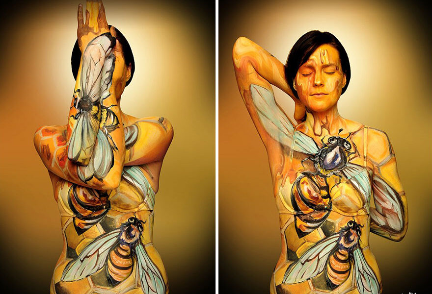 Pinturas criativas em corpos (5)