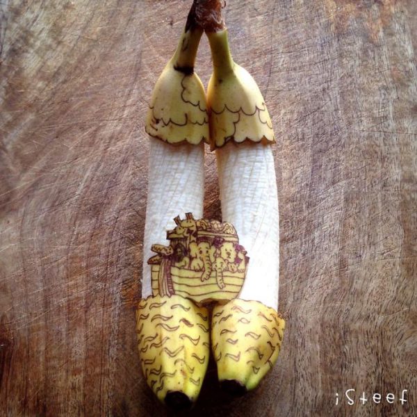 Bananas esculpidas e criativas (4)