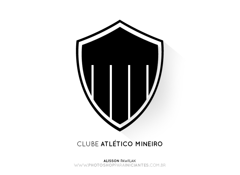 Atlético MG - Escudo Minimalista