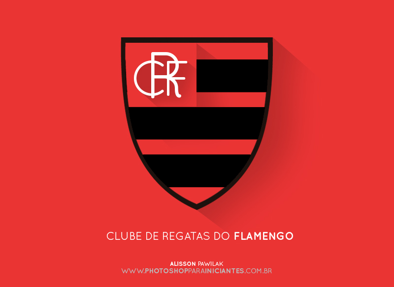 Flamengo - Escudo Minimalista