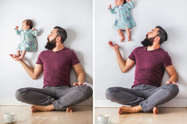 Fotografias criativas e divertidas de pai e filha (7)