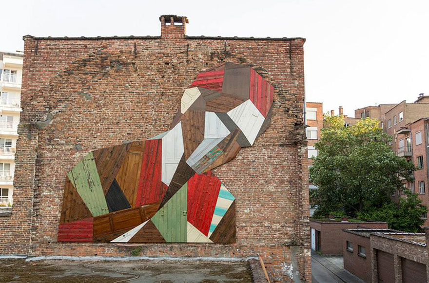 Arte urbana feita com madeira (4)