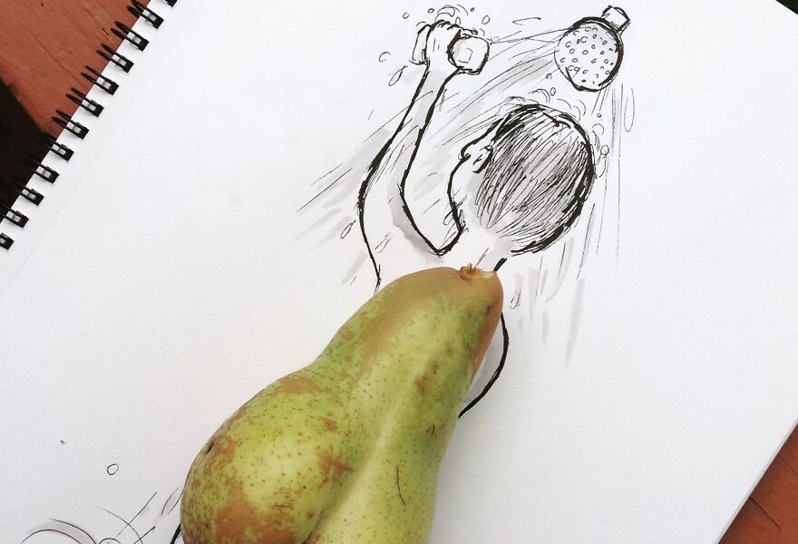 Desenhos criativos feitos com objetos do cotidiano (13)