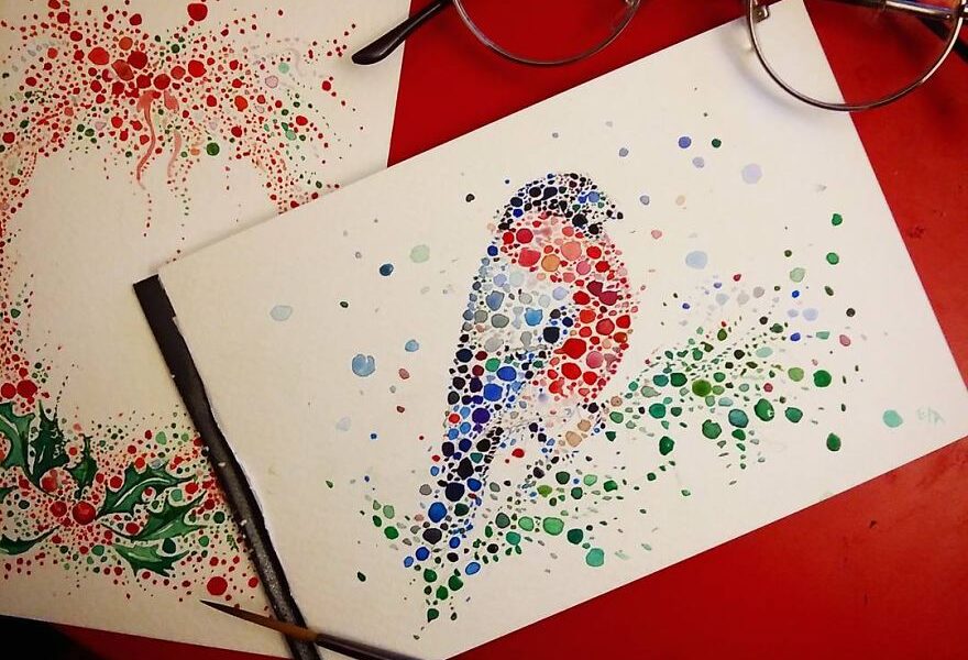 pinturas criativas feitas com potilhados (9)