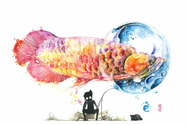 Desenhos e pinturas feitas em aquarela (1)