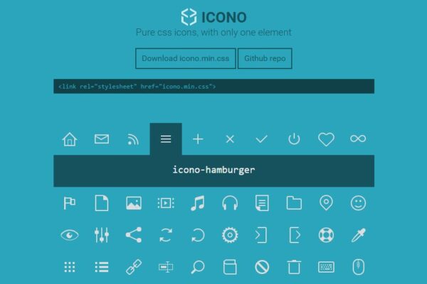 icones em puro css para baixar