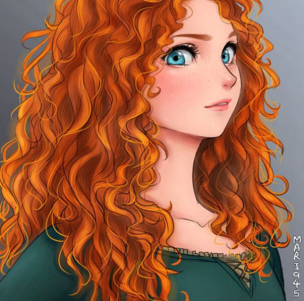 Princesas da Disney recriadas em mangá (7)