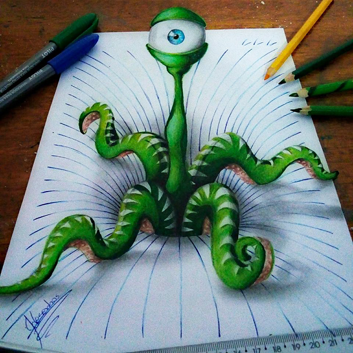 Desenhos criativos em 3D (11)