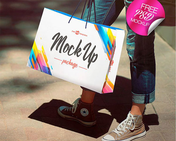 Download 43 Mockups De Sacolas De Compras Criativos E Gratis Para Baixar E Usar Bons Tutoriais PSD Mockup Templates