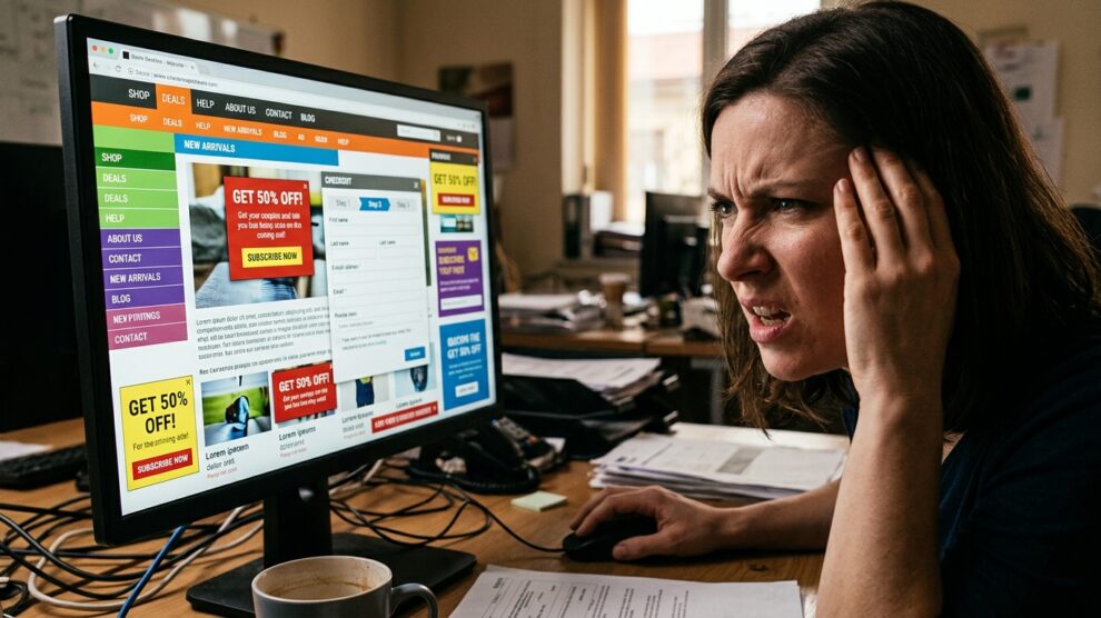 Erros de Web Design que Comprometem a Experiência do Usuário