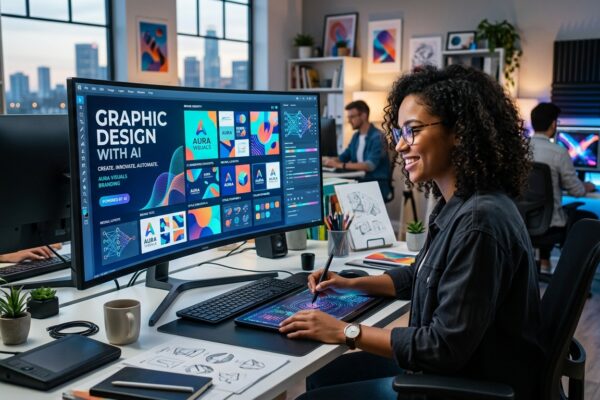 A Evolução do Design Gráfico com IA: Impactos e Futuro